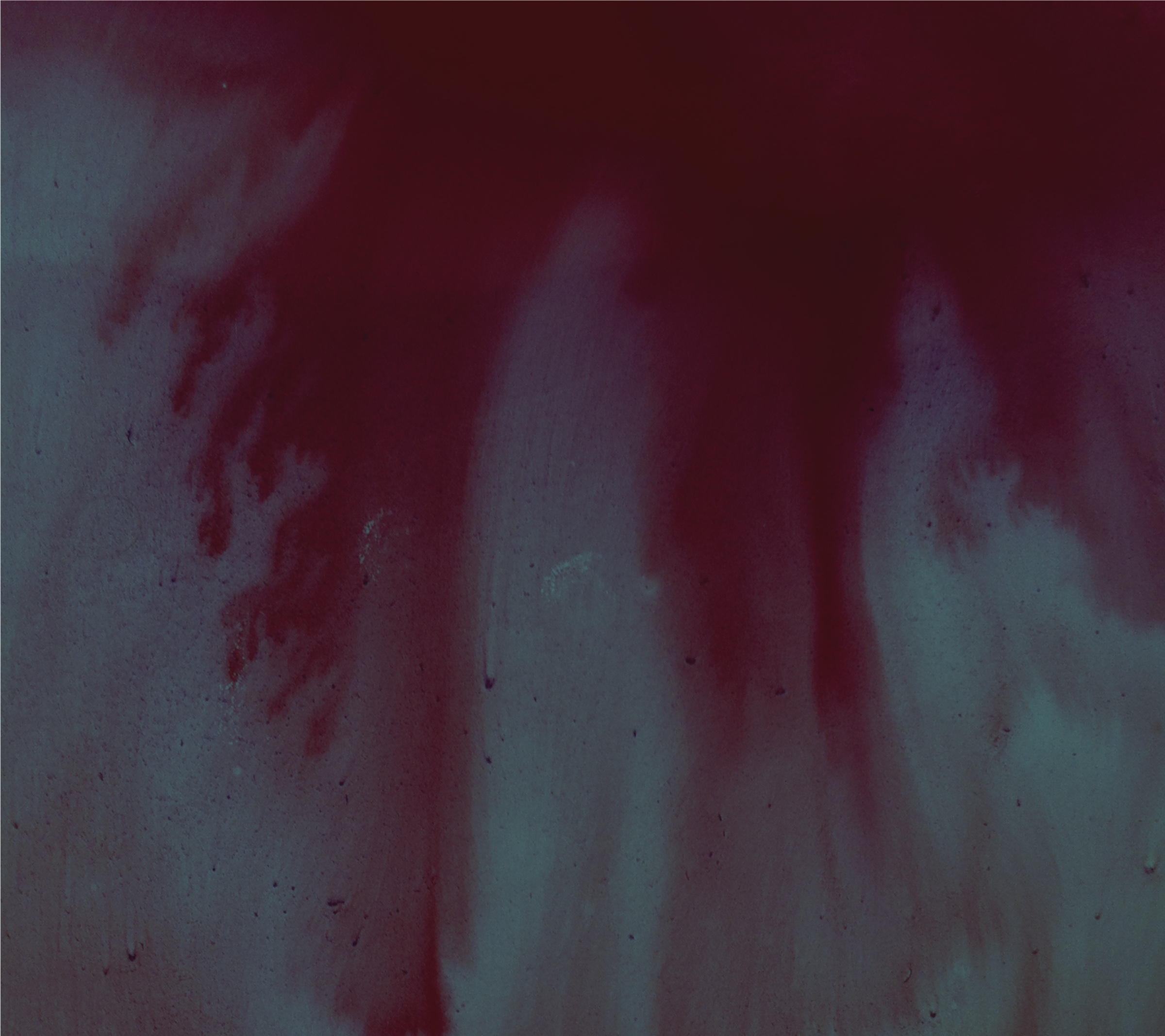 Abstract album artwork in oxblood and blue-gray
