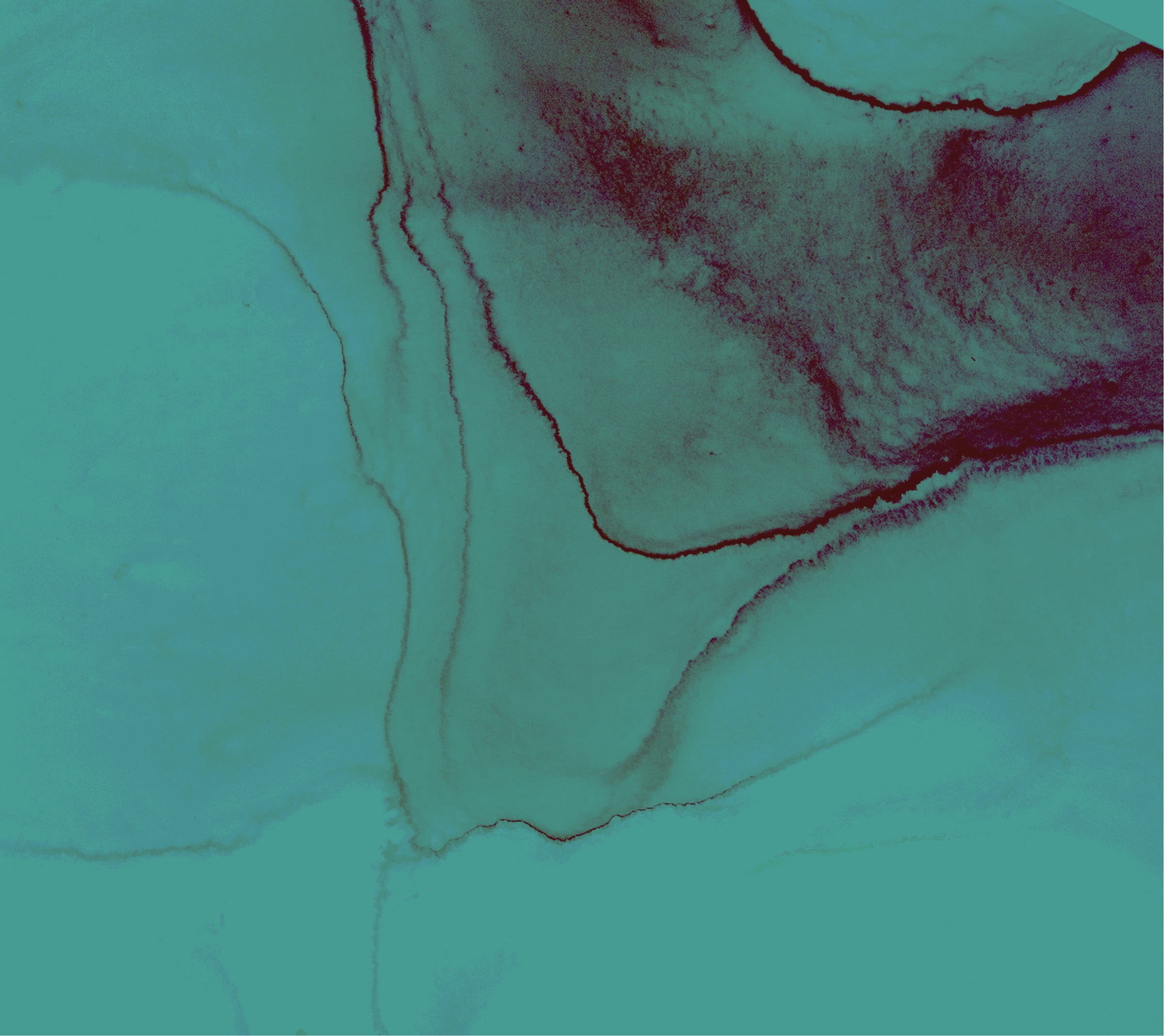 Abstract teal album artwork